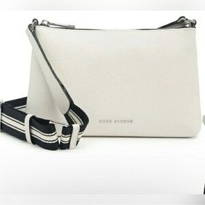 🔥LOW START! Authentic Marc Jacobs Cosmo White
Crossbody Bag with Black Silver